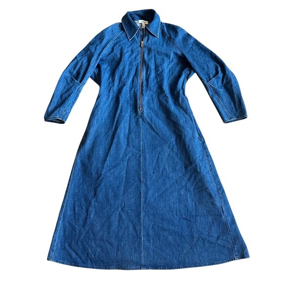 COS Blue Midi Dress - Picture 2 of 12